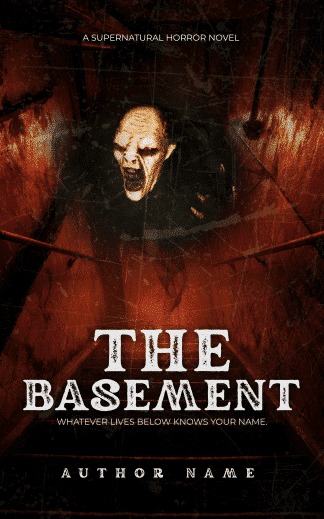 Pre-made Horror Ebook Cover: The Basement