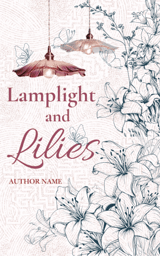 Pre-made Chick Lit, Literary Fiction, Romance Ebook Cover: Lamplight and Lillies