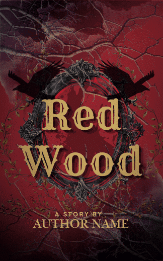 Premade Fantasy, Horror Ebook Cover: Red Wood