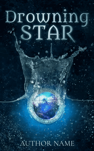 Pre-made Fantasy, Romance, Young Adult Book Cover: Drowning Star