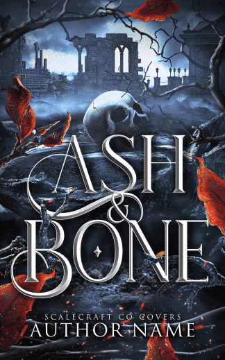 Ready Made Fantasy, Paranormal Romance Book Cover: Dark Gothic Fantasy Premade Cover | Ash & Bone