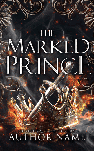 Premade Fantasy, Paranormal Romance, Young Adult Cover Design: Dark Romantasy Premade Cover | The Marked Prince