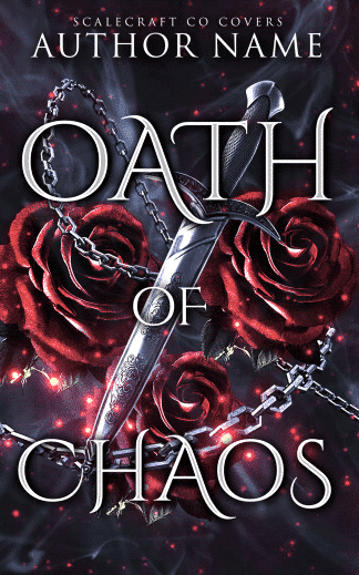 Pre-made Fantasy, Paranormal Romance, Young Adult Book Cover: Dark Romantasy Premade Book Cover | Oath Of Chaos