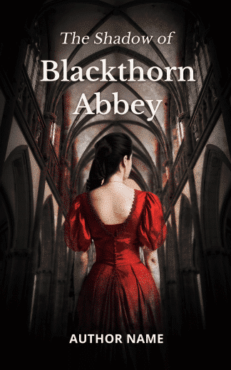 Ready Made Historical Fiction, Thriller & Suspense Ebook Cover: The Shadow of Blackthorn Abbey | Goth Mystery Book Cover