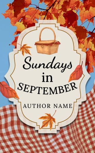 Pre-made Cozy, Romance, Young Adult Book Cover: Sundays in September | Cozy Fall Cover