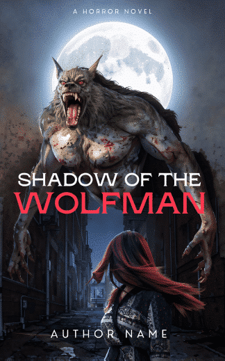 Pre-made Horror Book Cover: SHADOW OF THE WEREWOLF