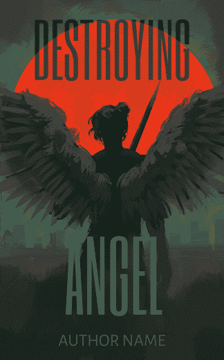 Premade Action & Adventure, Fantasy Book Cover: Destroying Angel