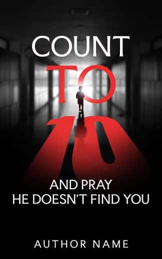 Pre-made Action & Adventure, Thriller & Suspense Ebook Cover: Count to Ten - School Corridor Ghost Story & Slasher Thriller Premade Book Cover