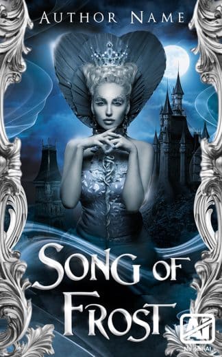 Premade Fantasy, Paranormal Romance Book Cover: Song of Frost