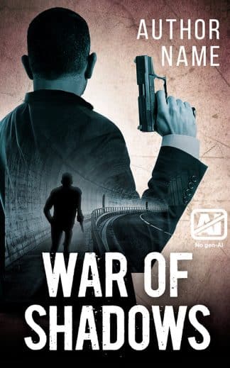 Pre-made Action & Adventure, Thriller & Suspense Ebook Cover: War of Shadows